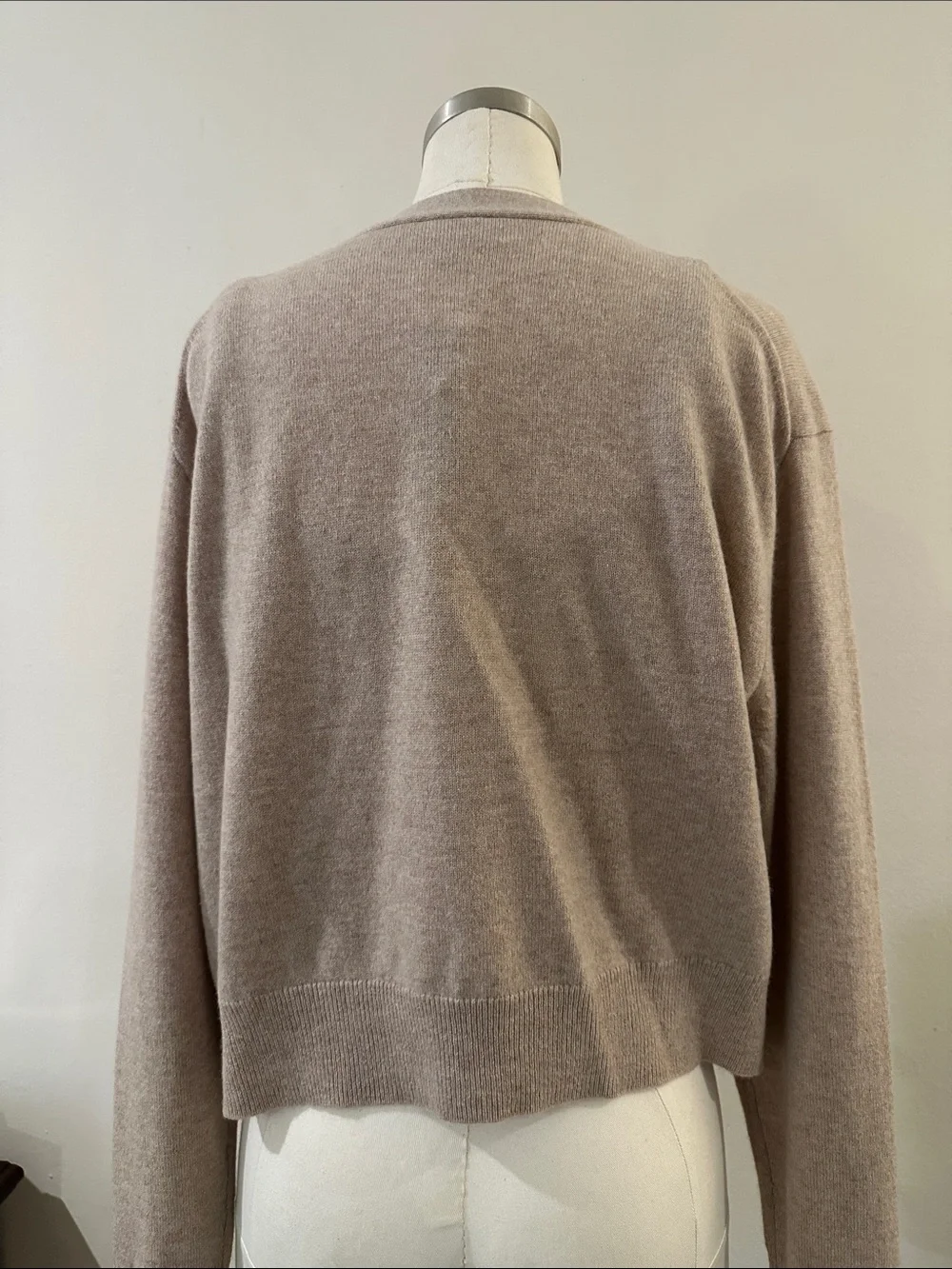 Soft Ribbed Knit Tank and Button Cardigan Set - Taupe